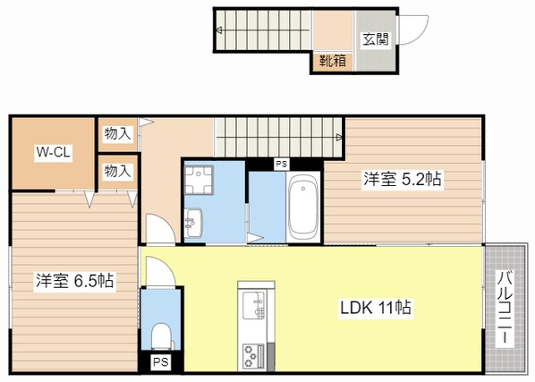 アルブルパイン瀧町の物件間取画像